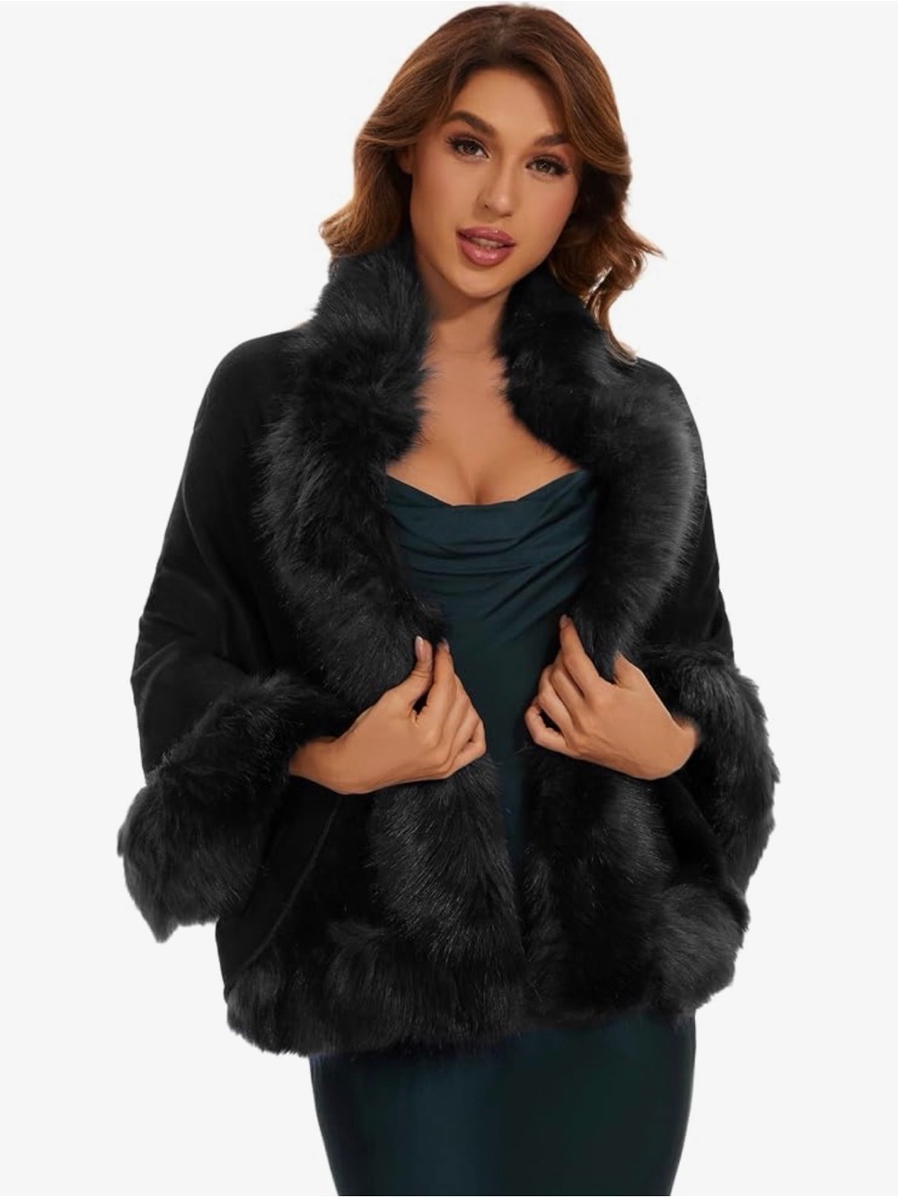 Women's Faux Fur Shawl Wraps for Wedding
for Evening Dresses
